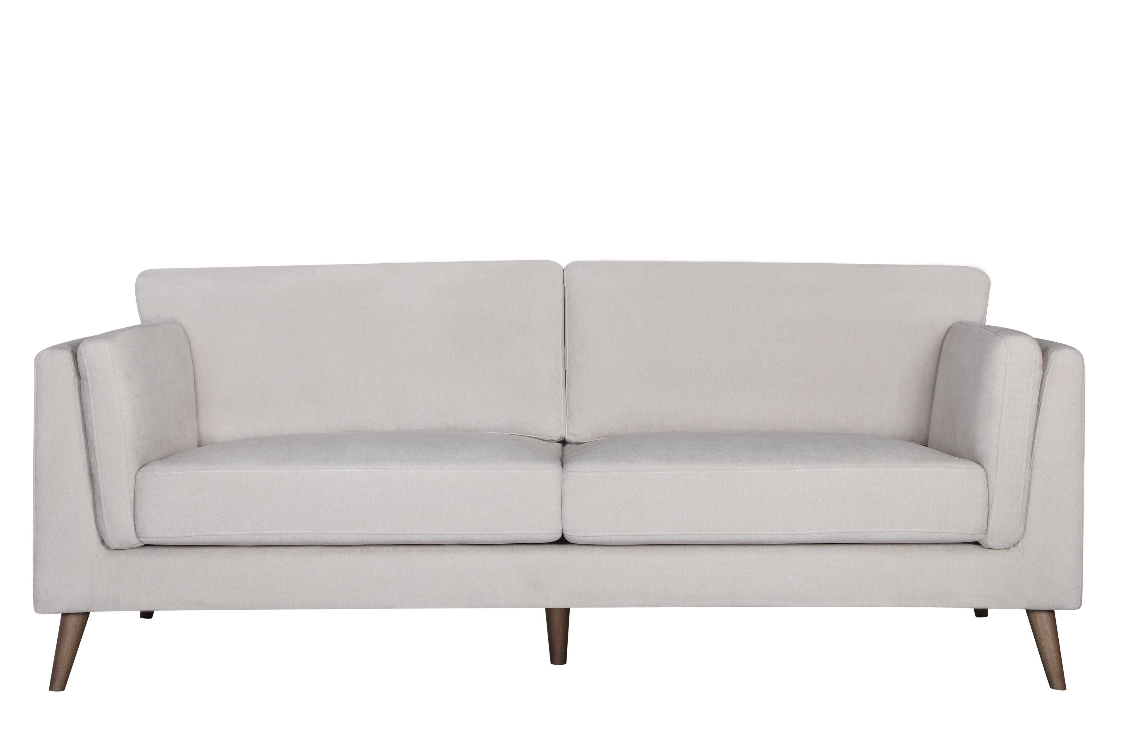 Cloud 3 Seater Sofa Set Stone Beige - Furniture Castle