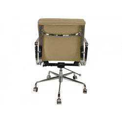 COC103B Low Back Office Chair - Light Brown Leather - Furniture Castle