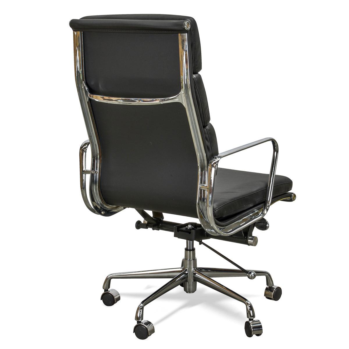 COC104 High Back Office Chair - Black Leather - Furniture Castle