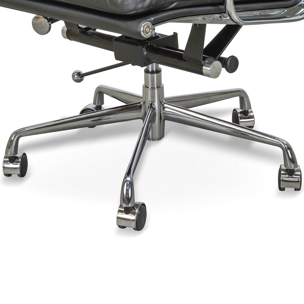 COC104 High Back Office Chair - Black Leather - Furniture Castle