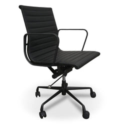 COC121 PU Leather Office Chair - Full Black - Furniture Castle