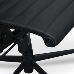 COC121 PU Leather Office Chair - Full Black - Furniture Castle