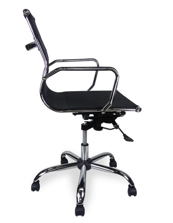 COC210 Designer Mesh Boardroom Office Chair - Low Back - Black - Furniture Castle