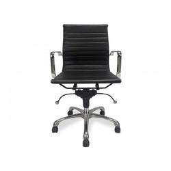 COC216 Leather Office Chair - Black - Furniture Castle