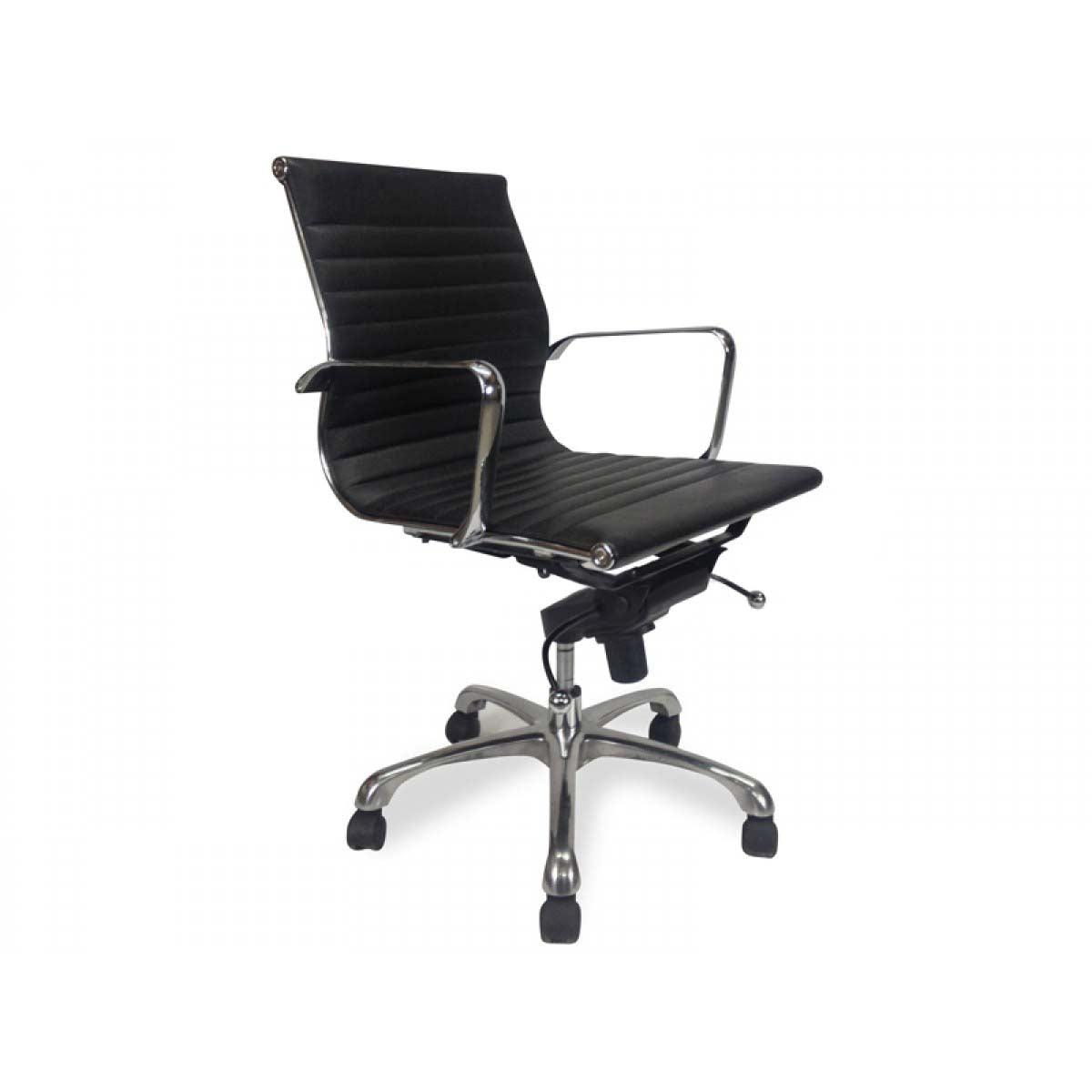 COC216 Leather Office Chair - Black - Furniture Castle
