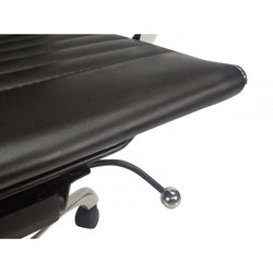 COC216 Leather Office Chair - Black - Furniture Castle