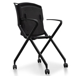 COC2346-SN Office Visitor Chair - Black - Furniture Castle