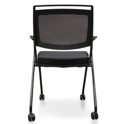 COC2346-SN Office Visitor Chair - Black - Furniture Castle