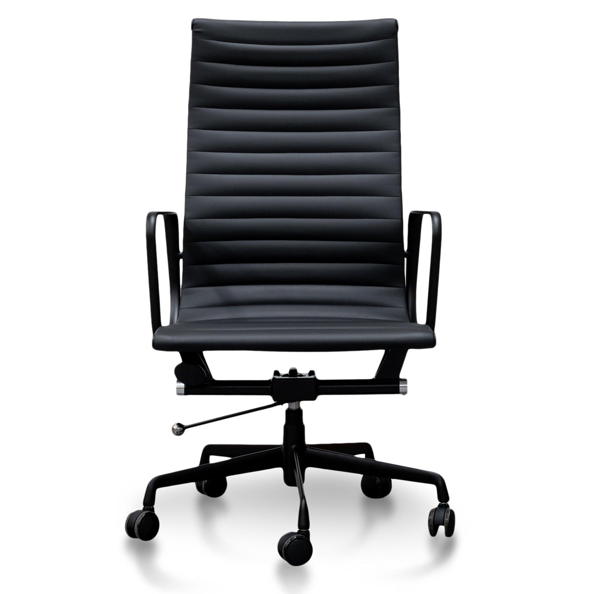 COC2970-YS - Executive Leather Office Chair - Full Black - Furniture Castle