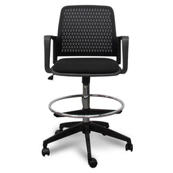 COC610-LF Drafting Office Chair - Black - Furniture Castle