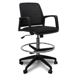 COC610-LF Drafting Office Chair - Black - Furniture Castle