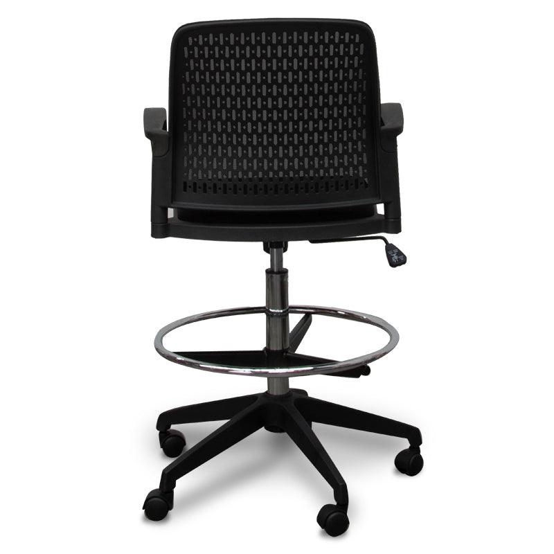 COC610-LF Drafting Office Chair - Black - Furniture Castle