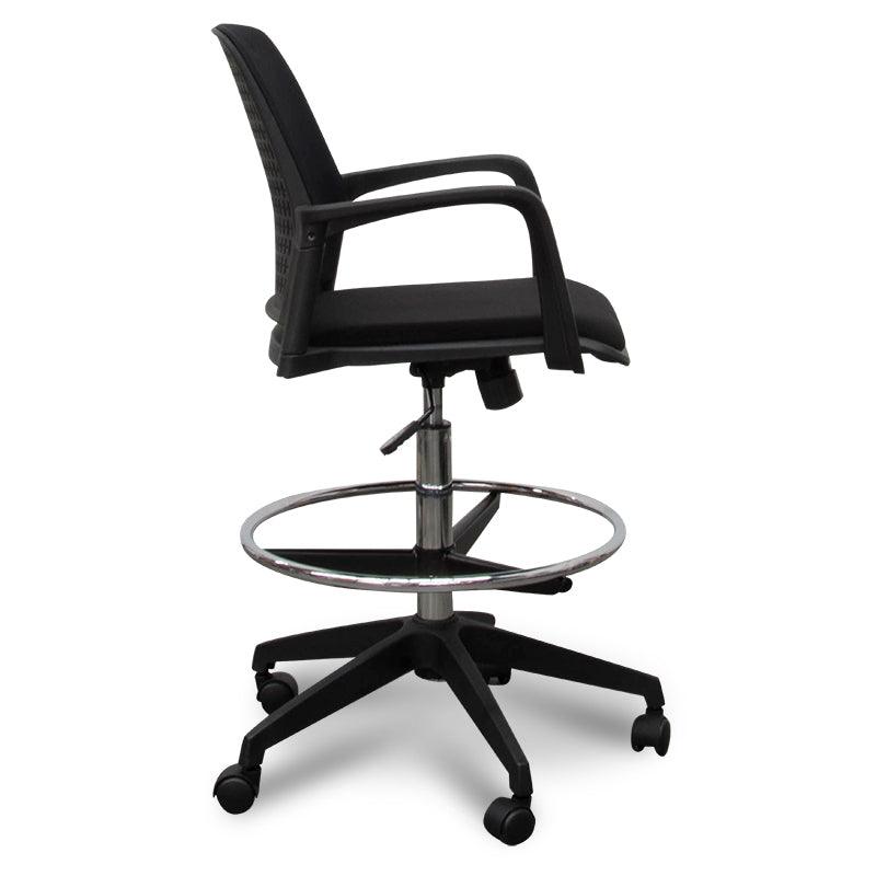 COC610-LF Drafting Office Chair - Black - Furniture Castle