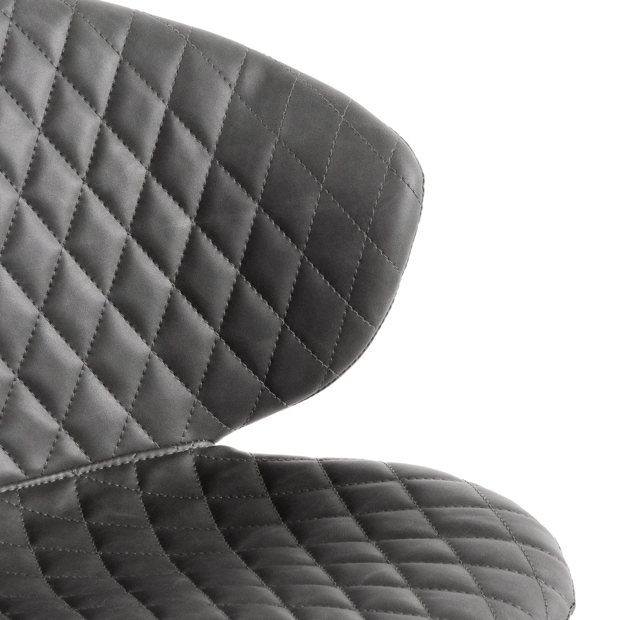 COC6194-LF Office Chair - Charcoal with White Base - Furniture Castle