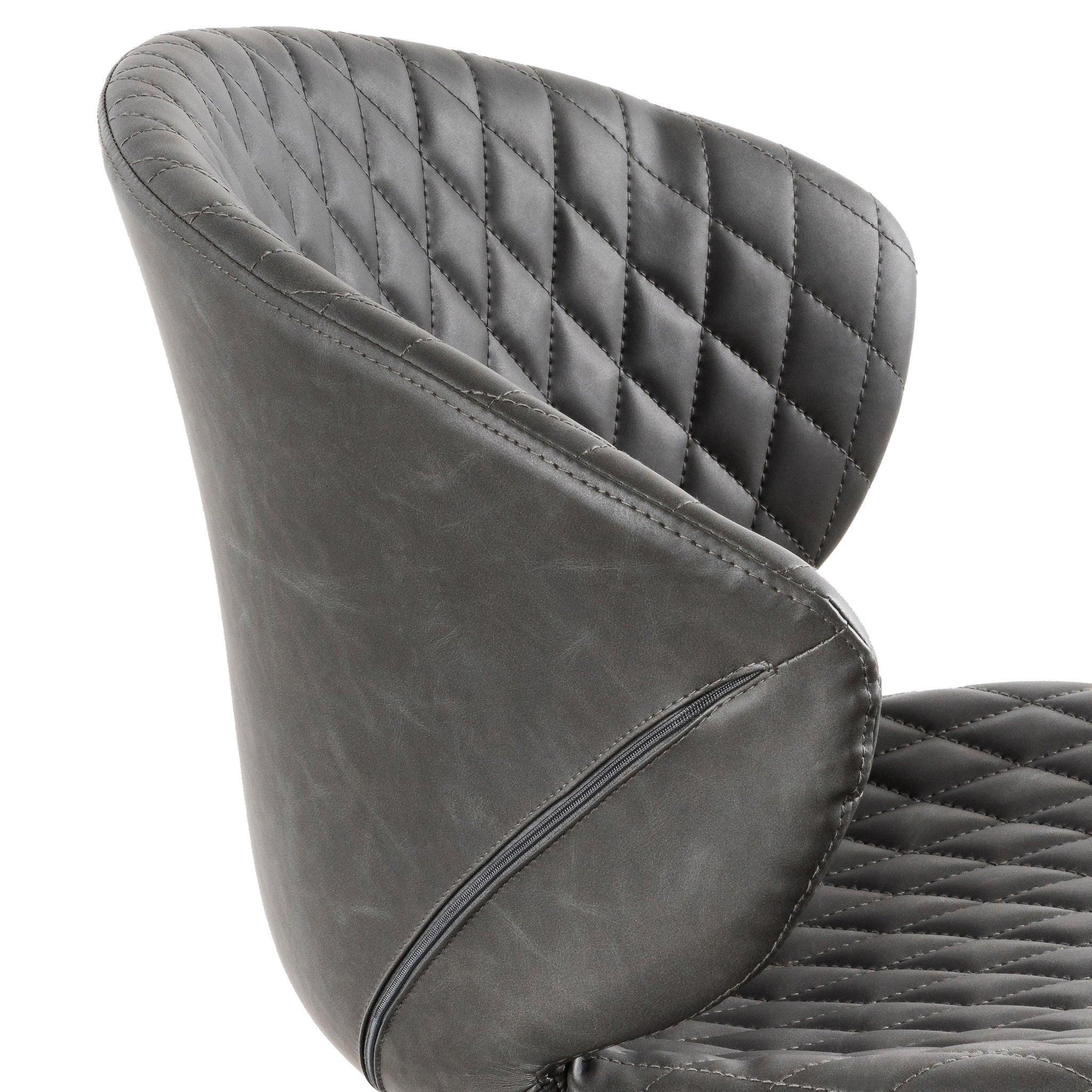 COC6194-LF Office Chair - Charcoal with White Base - Furniture Castle