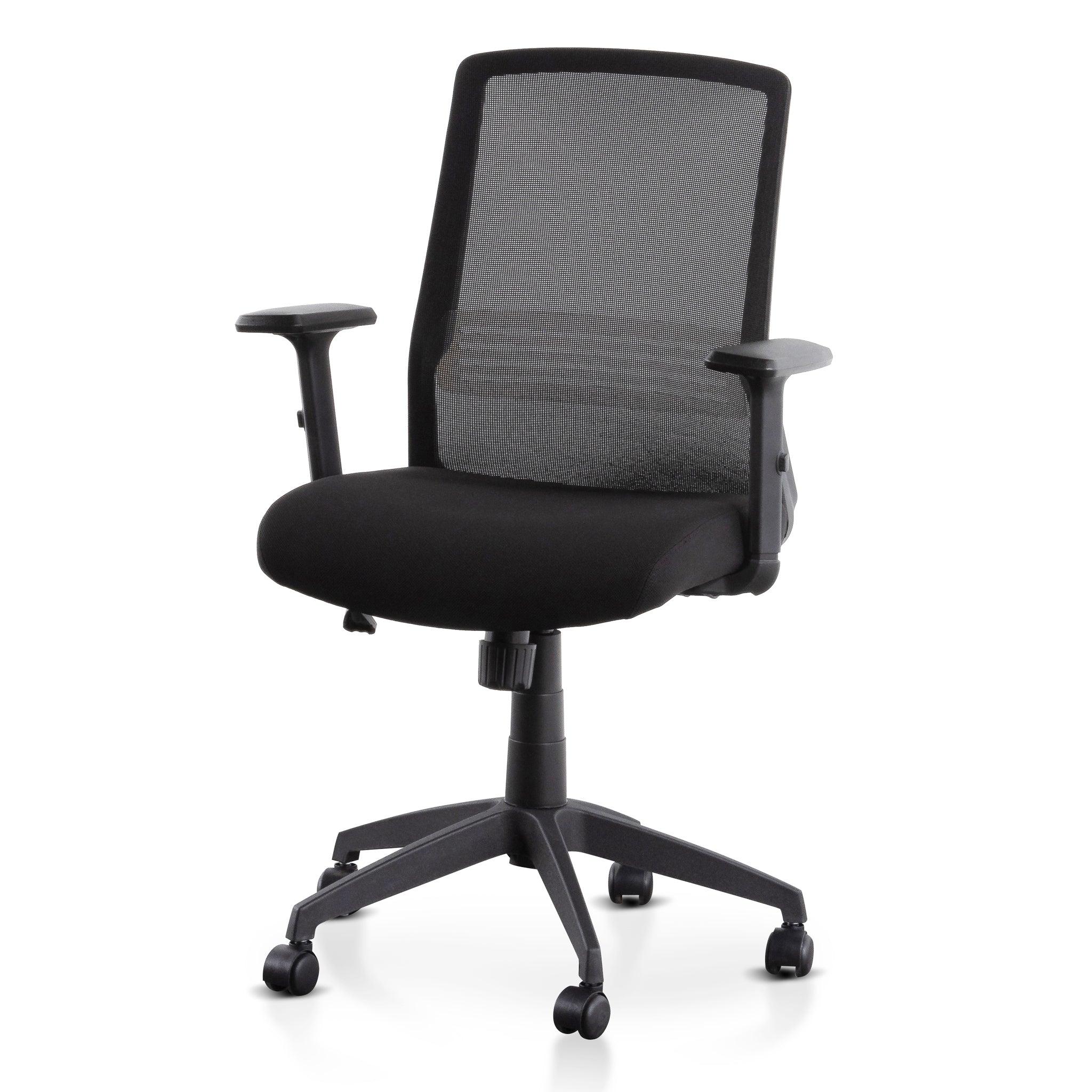 COC6207-LF Mesh Office Chair - Full Black - Furniture Castle