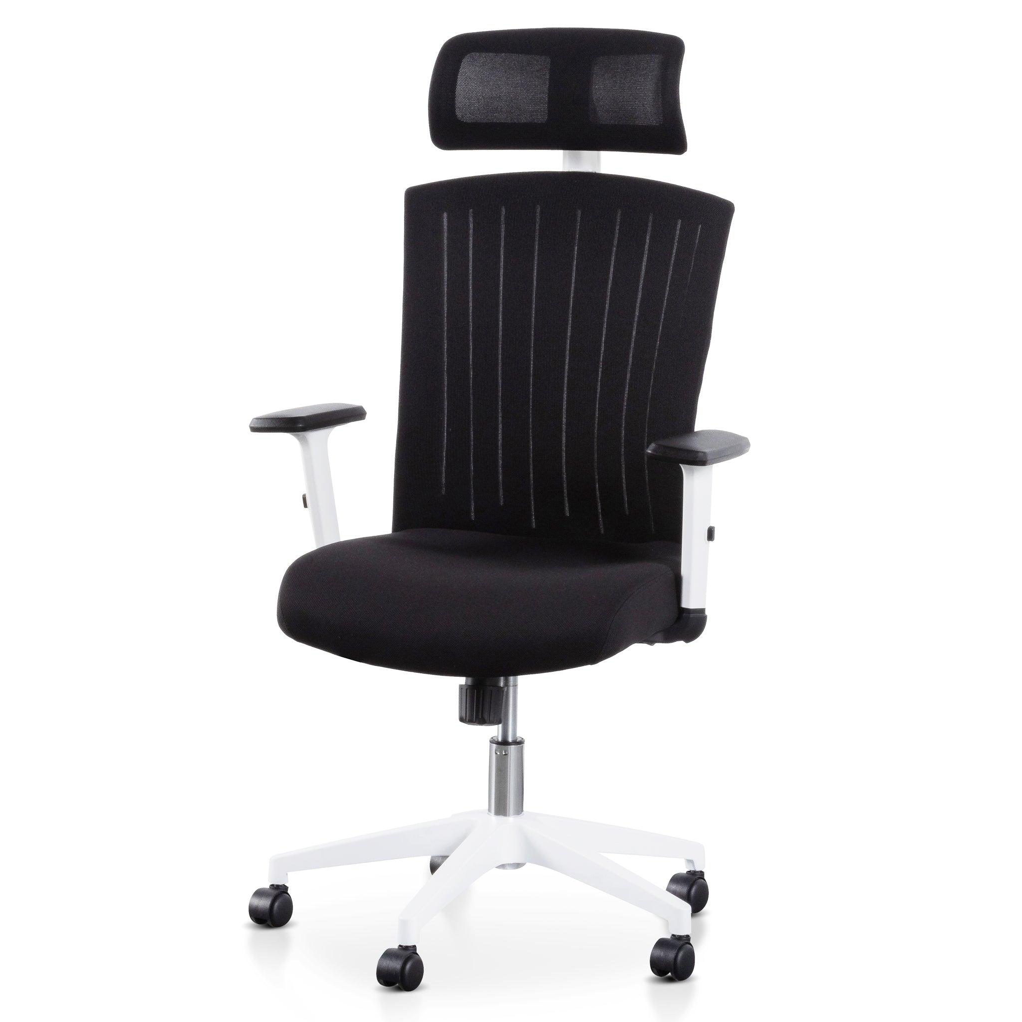 COC6208-LF Office Chair - Black and White - Furniture Castle