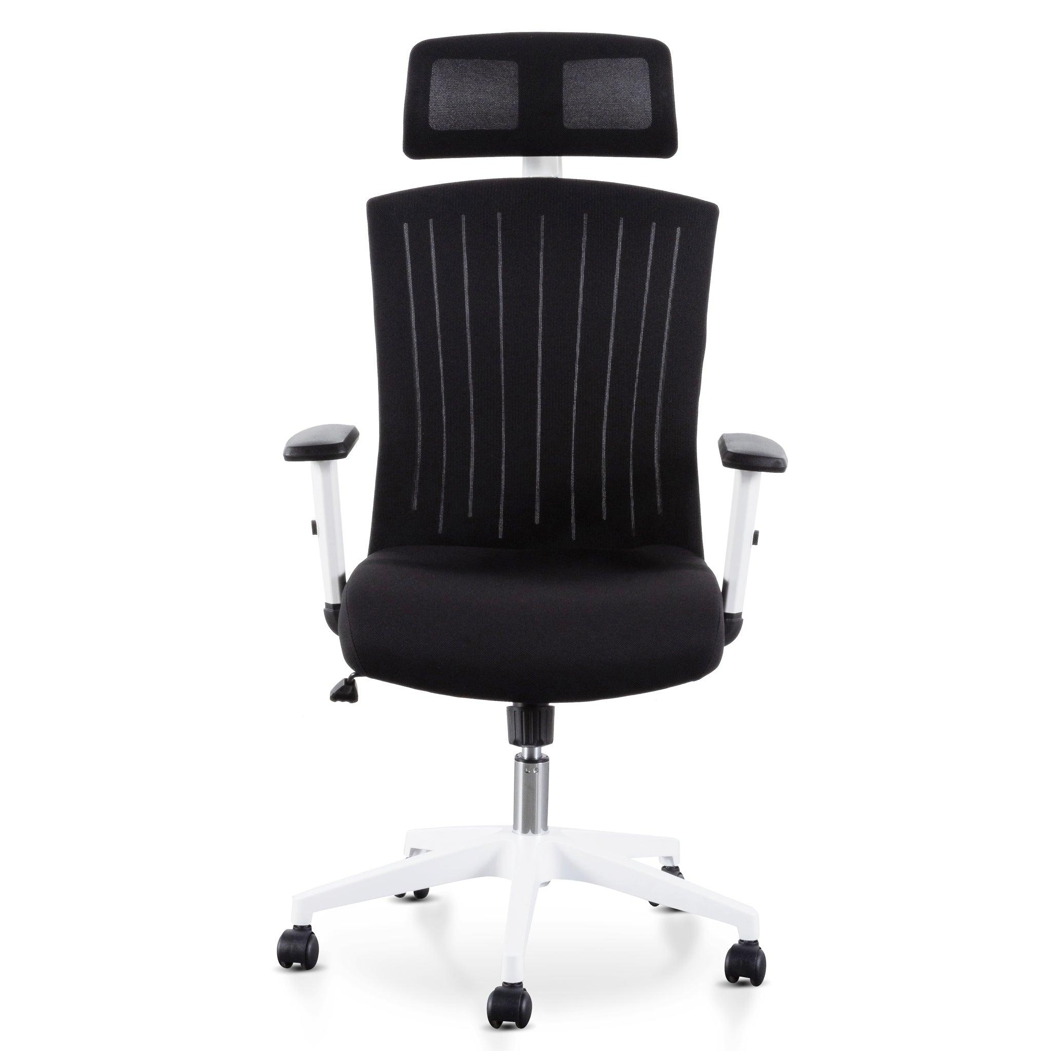 COC6208-LF Office Chair - Black and White - Furniture Castle