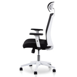 COC6208-LF Office Chair - Black and White - Furniture Castle
