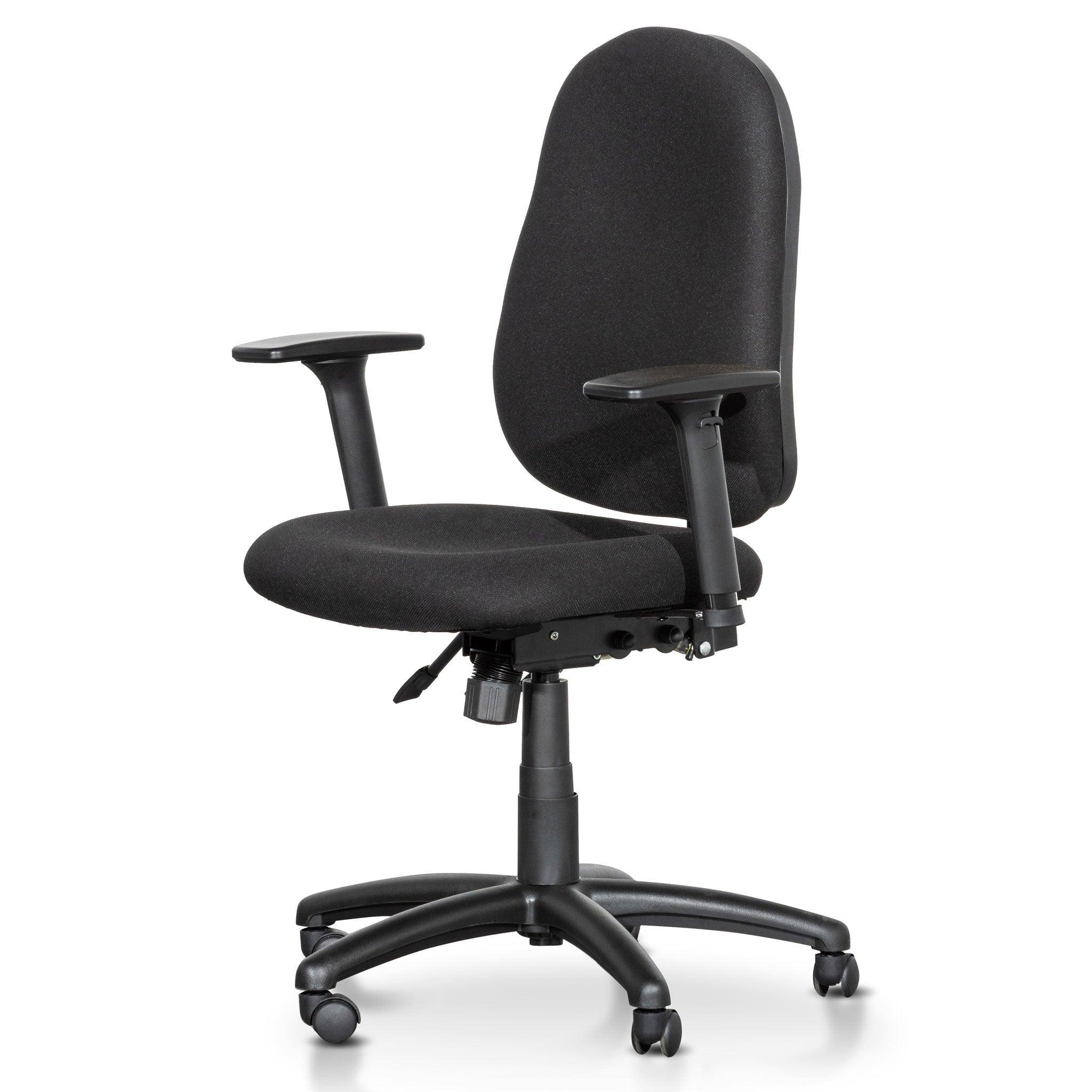 COC6243-UN High Back Fabric Office Chair - Black - Furniture Castle