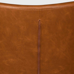 COC6510-LF Office Chair - Vintage Tan with Black Base - Furniture Castle