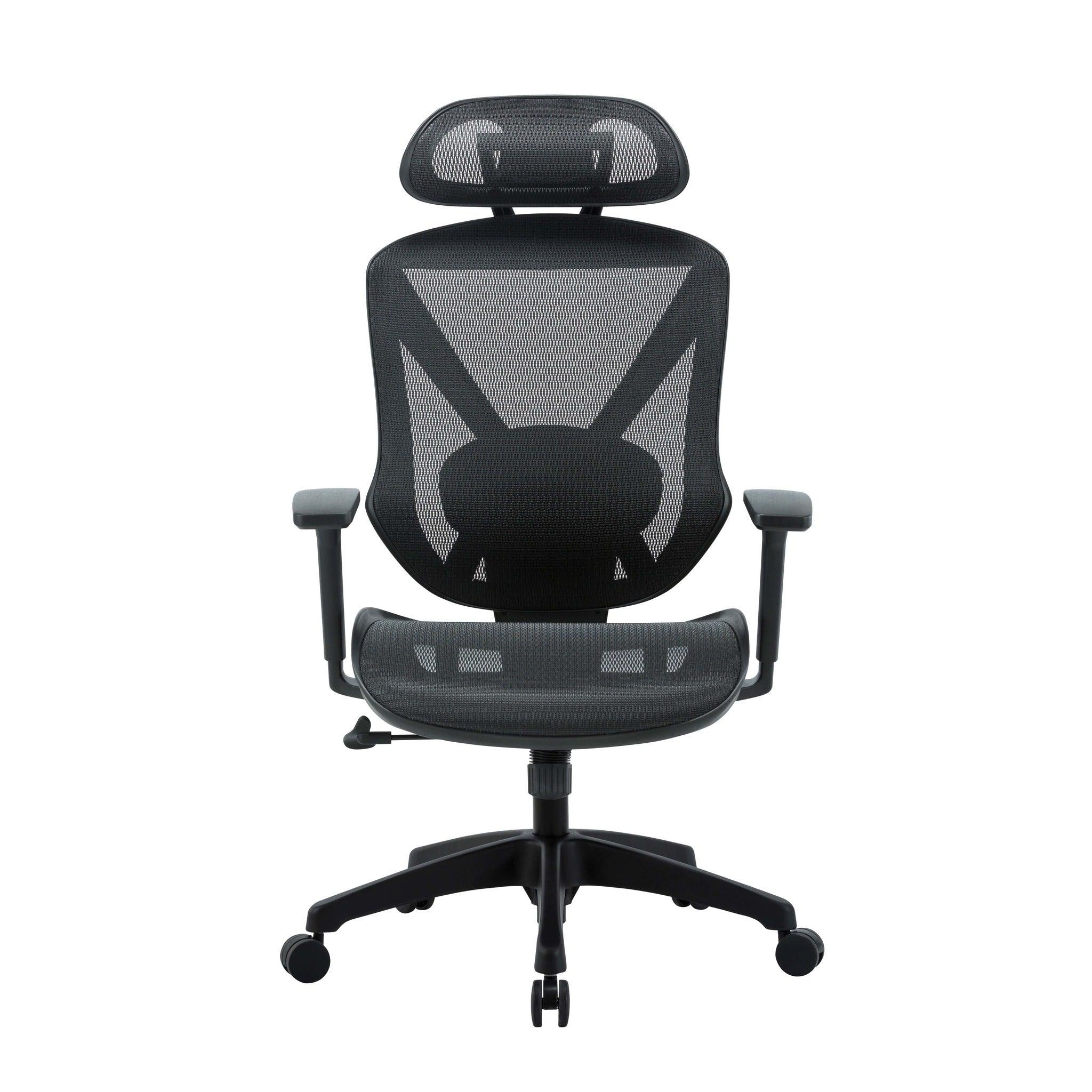 COC8255-UN Mesh Ergonomic Office Chair - Black - Furniture Castle