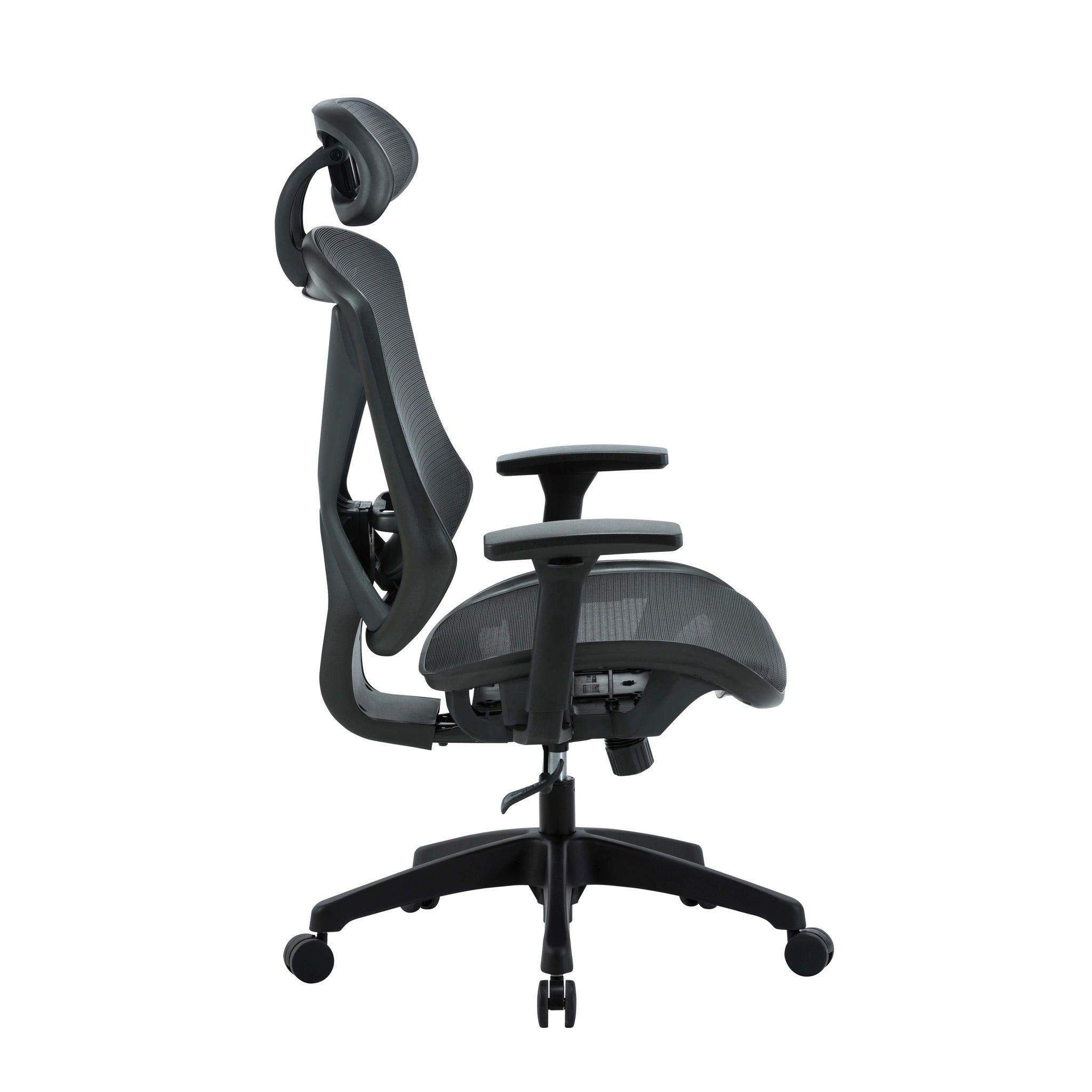 COC8255-UN Mesh Ergonomic Office Chair - Black - Furniture Castle