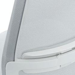 COC8505-LF Mesh Office Chair - Cloud Grey with White Base - Furniture Castle