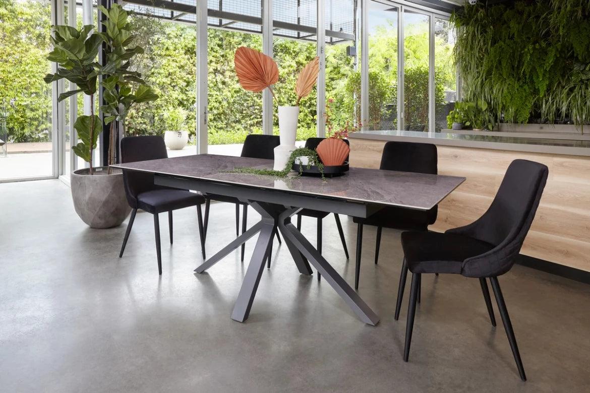 Coco Extension Dining Table Pietra Grey - Furniture Castle