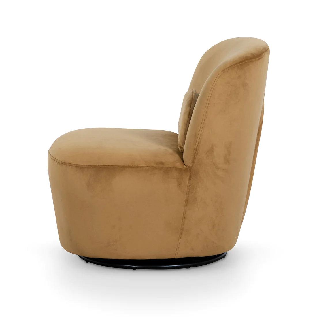Comfy Swivel Lounge Chair - Mustard - Furniture Castle