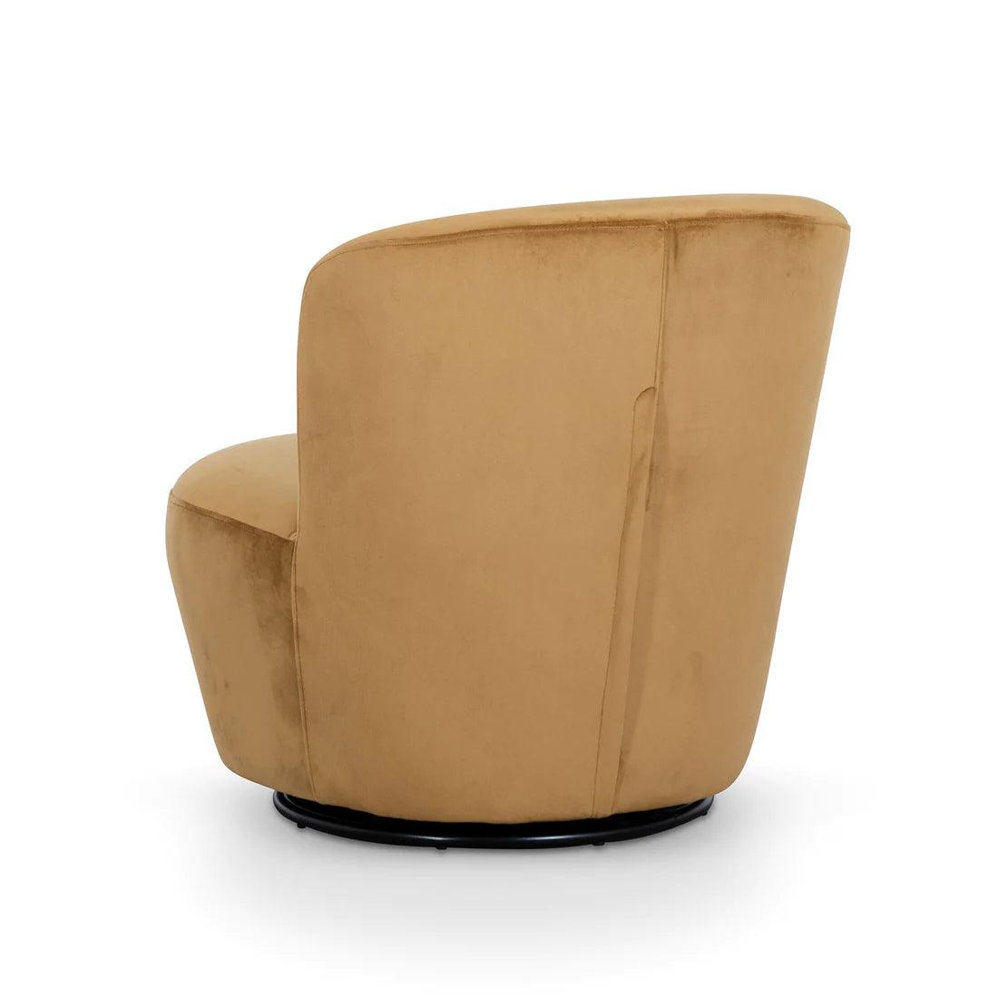 Comfy Swivel Lounge Chair - Mustard - Furniture Castle