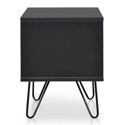 CST2127-KD Bedside Table - Black - Furniture Castle