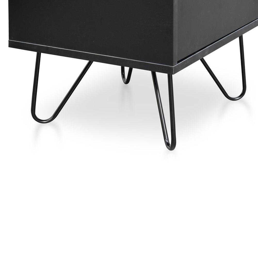 CST2127-KD Bedside Table - Black - Furniture Castle