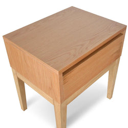 CST2163-CN Bedside Table - Natural Oak - Furniture Castle