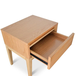 CST2163-CN Bedside Table - Natural Oak - Furniture Castle