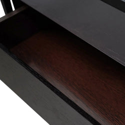 CST2671-IG Glass Side Table - Full Black - Furniture Castle