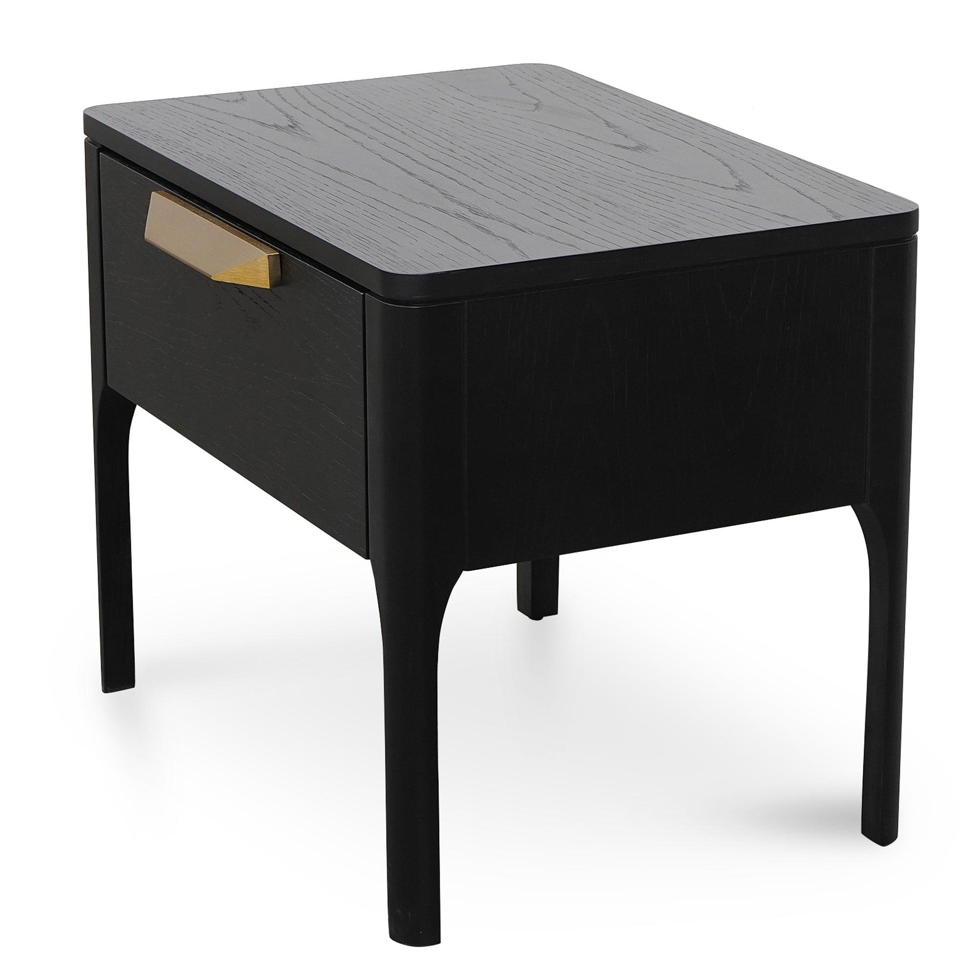 CST2809-CN Bedside Table - Black Veneer - Furniture Castle