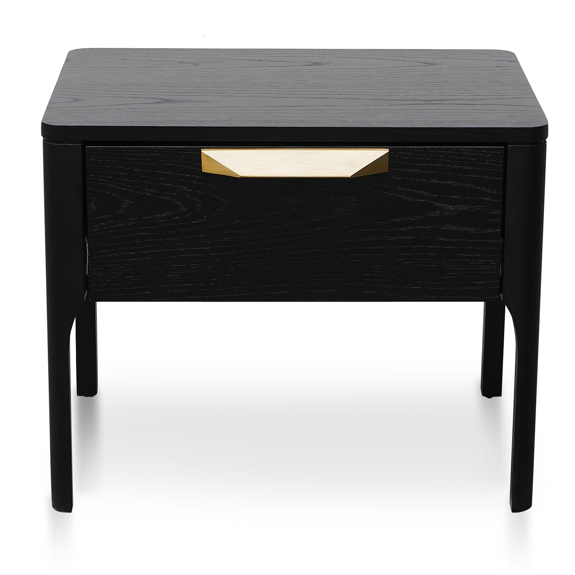 CST2809-CN Bedside Table - Black Veneer - Furniture Castle