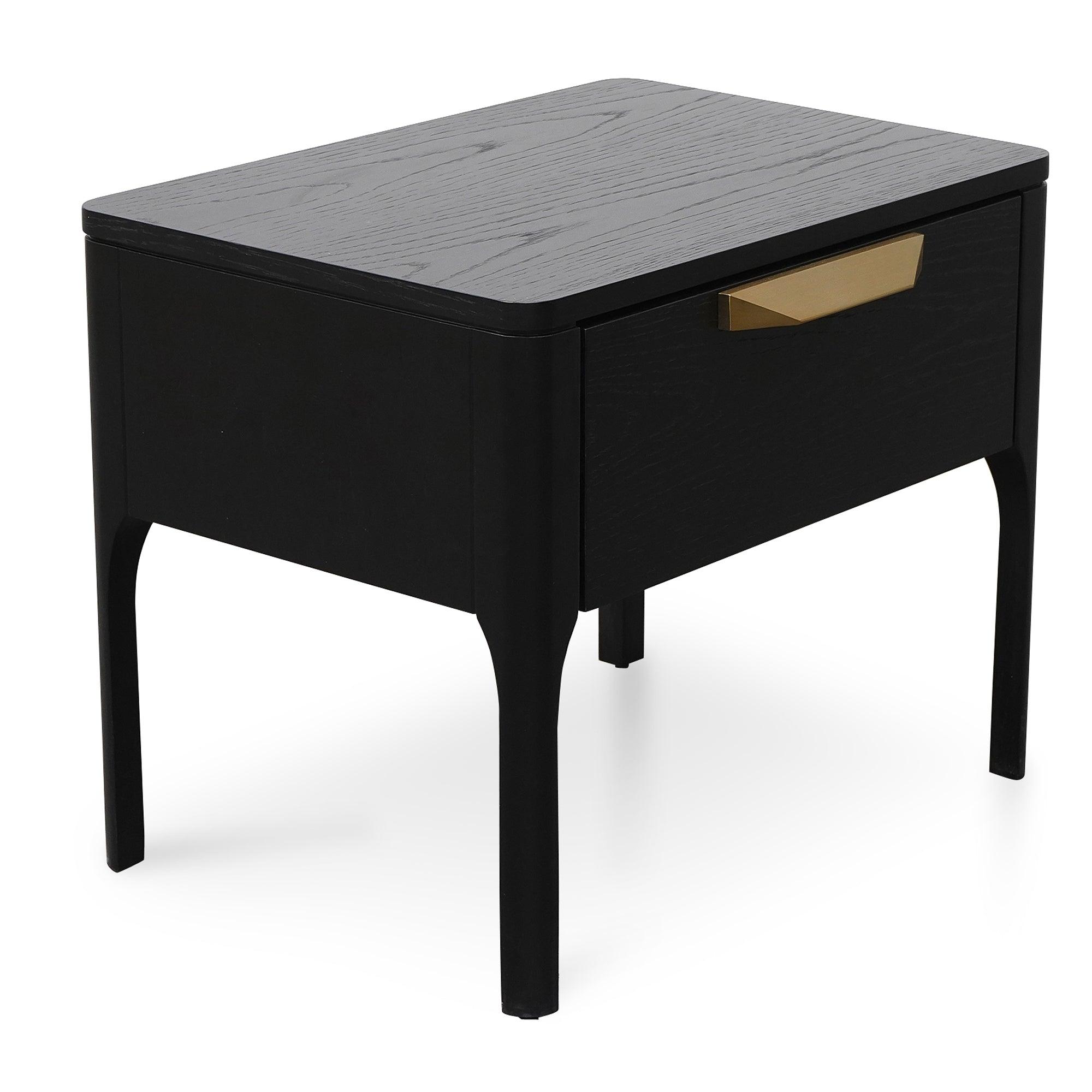 CST2809-CN Bedside Table - Black Veneer - Furniture Castle