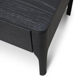 CST2809-CN Bedside Table - Black Veneer - Furniture Castle