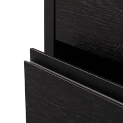 CST2844-CN - Bedside Table - Black Oak Veneer - Furniture Castle