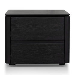 CST2844-CN - Bedside Table - Black Oak Veneer - Furniture Castle