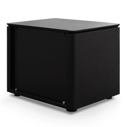 CST2844-CN - Bedside Table - Black Oak Veneer - Furniture Castle