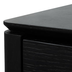 CST2844-CN - Bedside Table - Black Oak Veneer - Furniture Castle