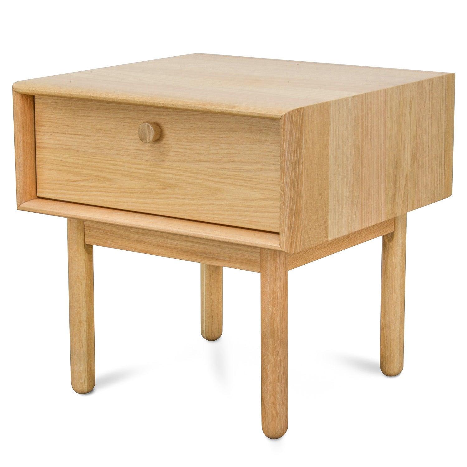 CST370-VN Lamp Side Table with Drawer - Natural - Furniture Castle