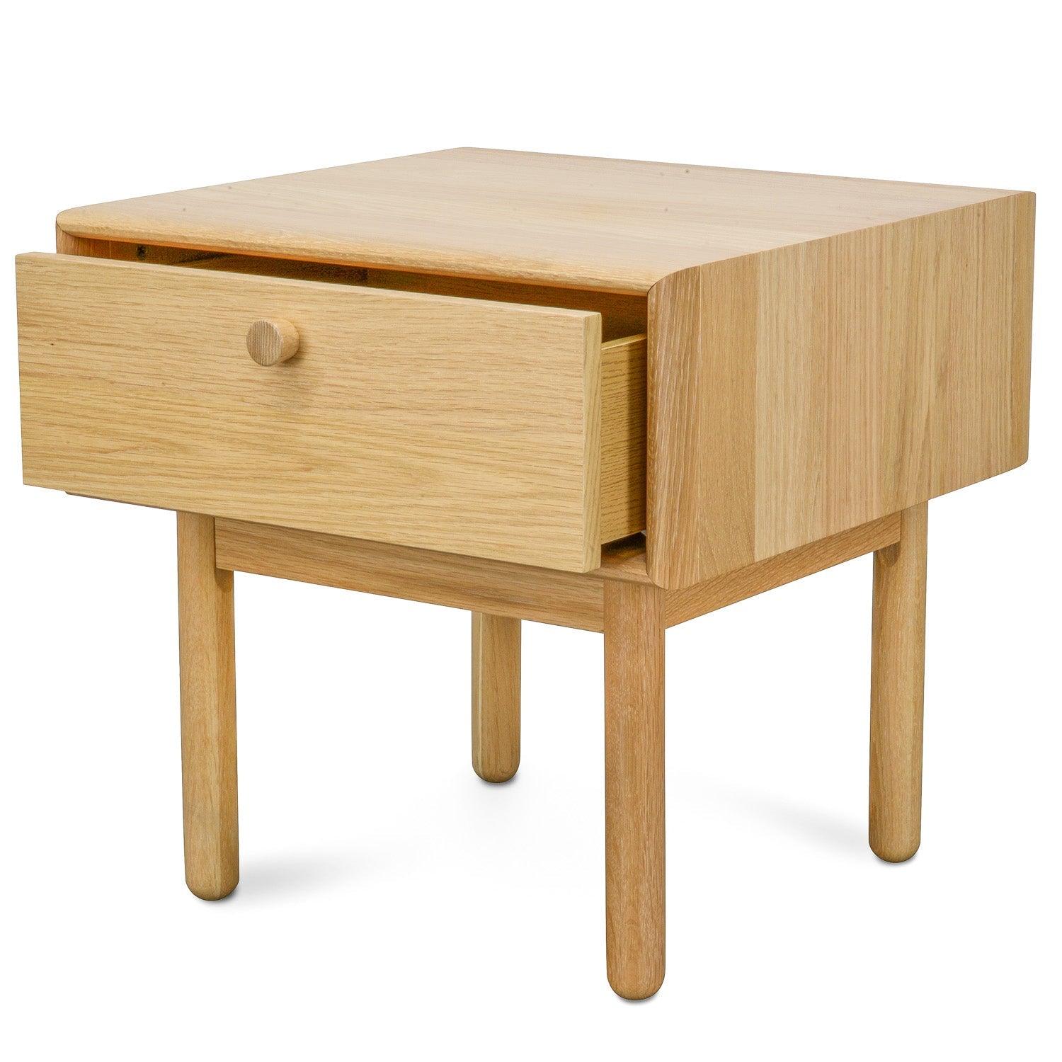 CST370-VN Lamp Side Table with Drawer - Natural - Furniture Castle