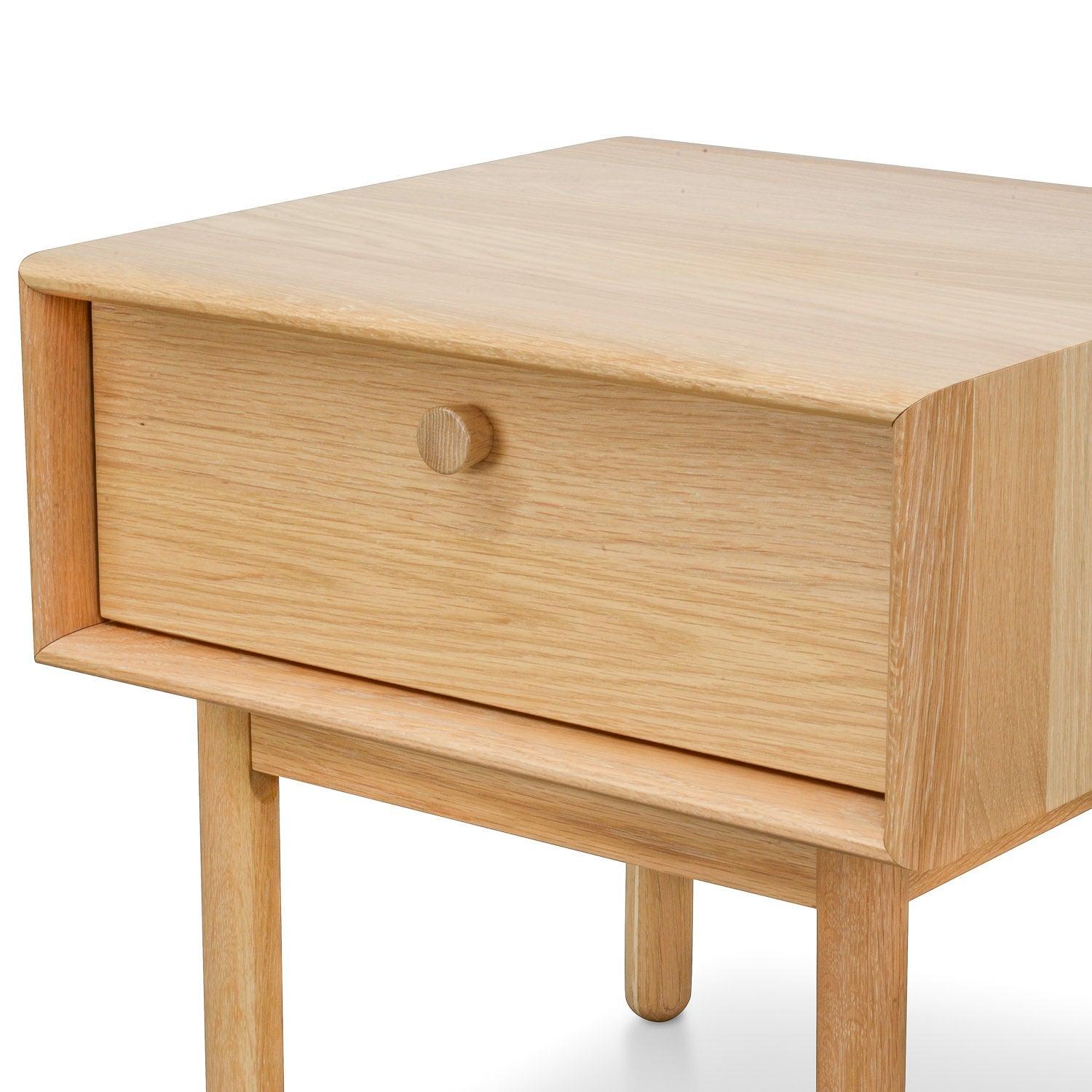 CST370-VN Lamp Side Table with Drawer - Natural - Furniture Castle