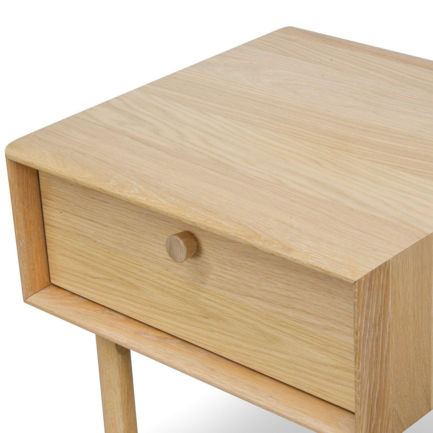 CST370-VN Lamp Side Table with Drawer - Natural - Furniture Castle