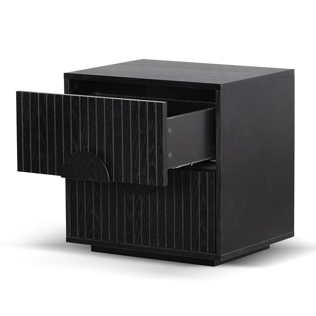 CST6777-CN - Bedside Table - Black Oak - Furniture Castle