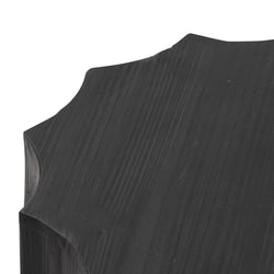 CST6779-NI 40cm (D) recycled Side Table - Full Black - Furniture Castle
